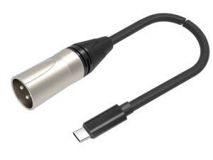 USB TYPE-C Male To 3-pin XLR Male Audio Cable CYC02M