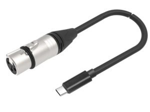 USB TYPE-C Male To 3-pin XLR female Audio Cable CYC02