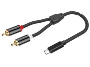 USB TYPE-C Male To Dual RCA Male Audio Cable CYC04