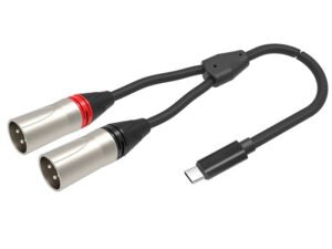 USB TYPE-C Male To Dual XLR Male Audio Cable CYC05M