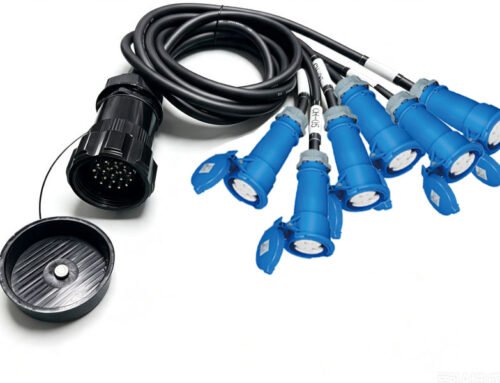 PC19M6C 19-pin Socapex to 6x 16A CEE Plugs Breakout cables