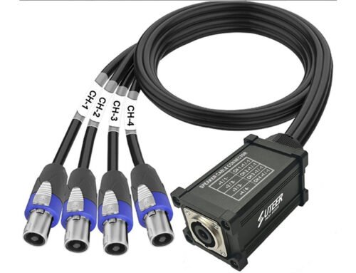 NL8 to 4x NL4 Speakon Breakout Splitter Cable
