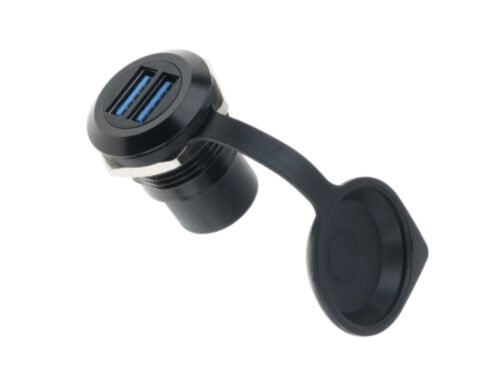 DAD21 Double USB 3.0 C-shape panel coupler